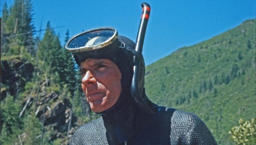 Don Chapman at work in Kelly Creek in 1971. (Courtesy of Steve Pettit)