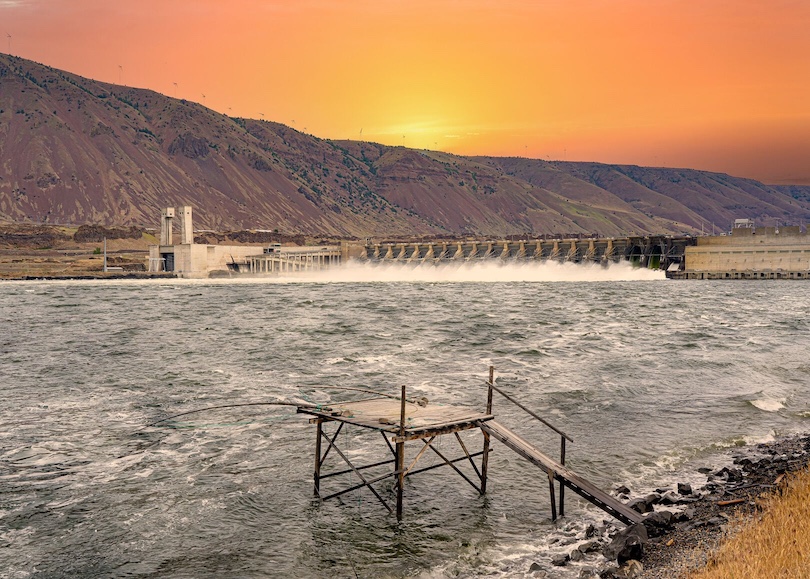 The John Day Dam on the Columbia River is one of several that will see spill levels impacted by a federal judge's order last week. (Adobe stock photo)