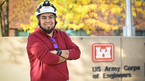 Juan Gaytan, Electrical Engineer is actively engaged in seven civil work projects for the Walla Walla District district, serving as the lead electrical designer for two of them.