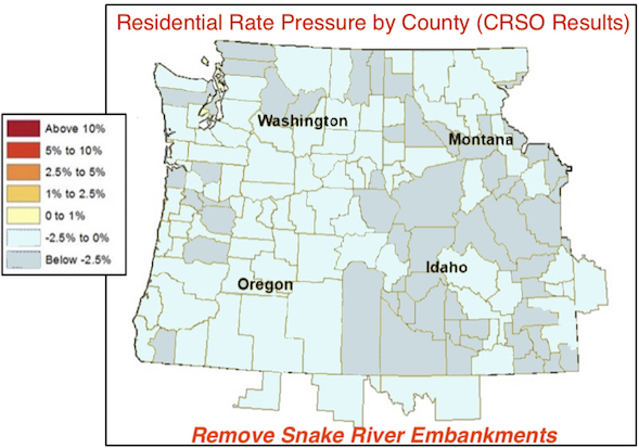 By separating MO3 and looking only at Remove Snake River Embankents the best economic choice of the multi-objectives considered by the Columbia River System Operations Environmental Impact Statement