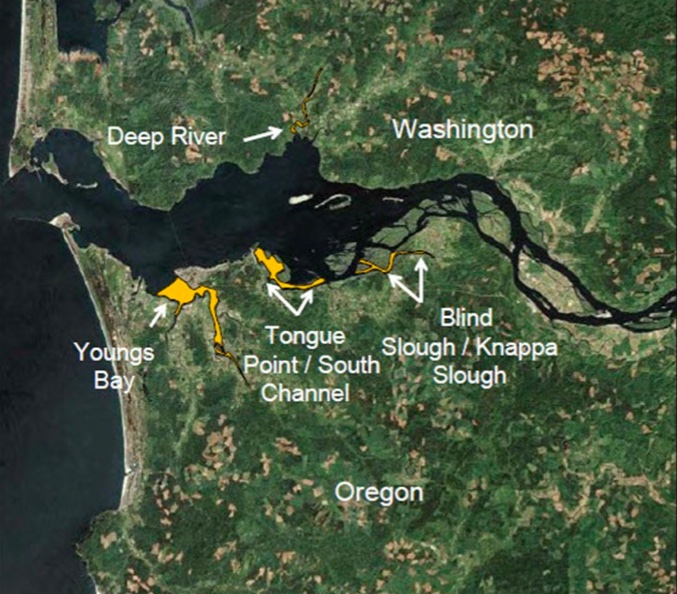 SAFE Net Pen Sites and Select Area Fisheries Location (BPA 2024 Environmental Assessment)
