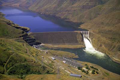 Brownlee Dam on Snake River, Mile 285 Owner: Idaho Power Company