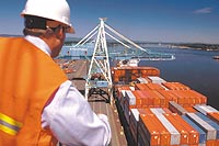 Steve Mickelson, Marine Marketing Development Manager for the Port of Portland, oversees daily operations at the Port of Portlands Terminal 6.  (Courtesy of Port of Portland)