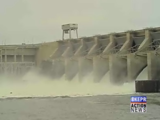 Spring runoff spills over a Ice Harbor dam on the Lower Snake River.