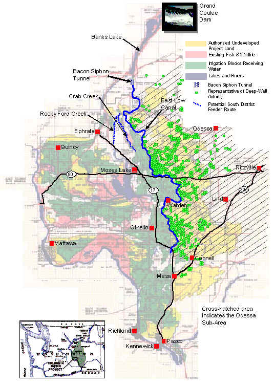 Columbia Basin Project Map