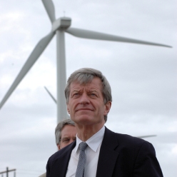 Sen. Max Baucus near Great Falls, Mont.