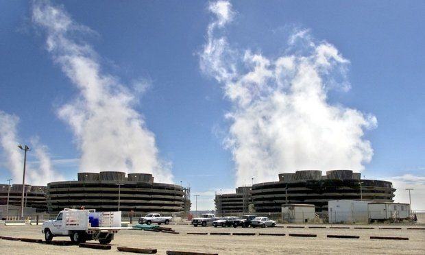 Steam rises from Energy Northwest's Columbia Generating Station, Washington state's only nuclear power plant, near Richland, Wash. (Associated Press 2003 photo)