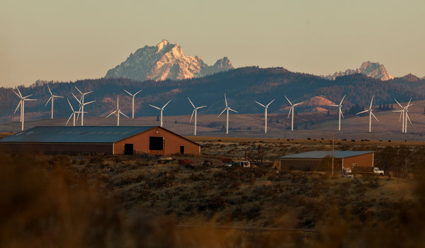 A wind farm near Ellensburg, Wash. Utilities have asked homeowners to help store excess energy to protect the grid.